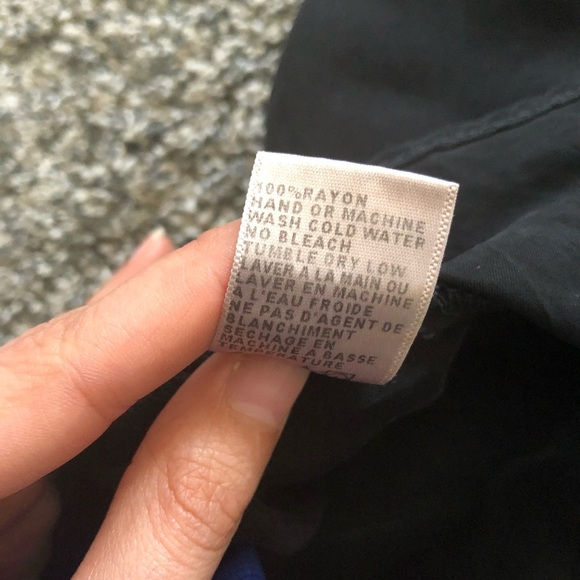 Standard James Perse Black Aysmmetrical Midi Skirt - Picture 4 of 9